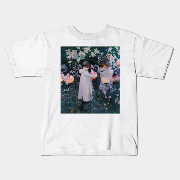 John Singer Sargent - Carnation, Lily, Lily, Rose Kids T-Shirt by themasters